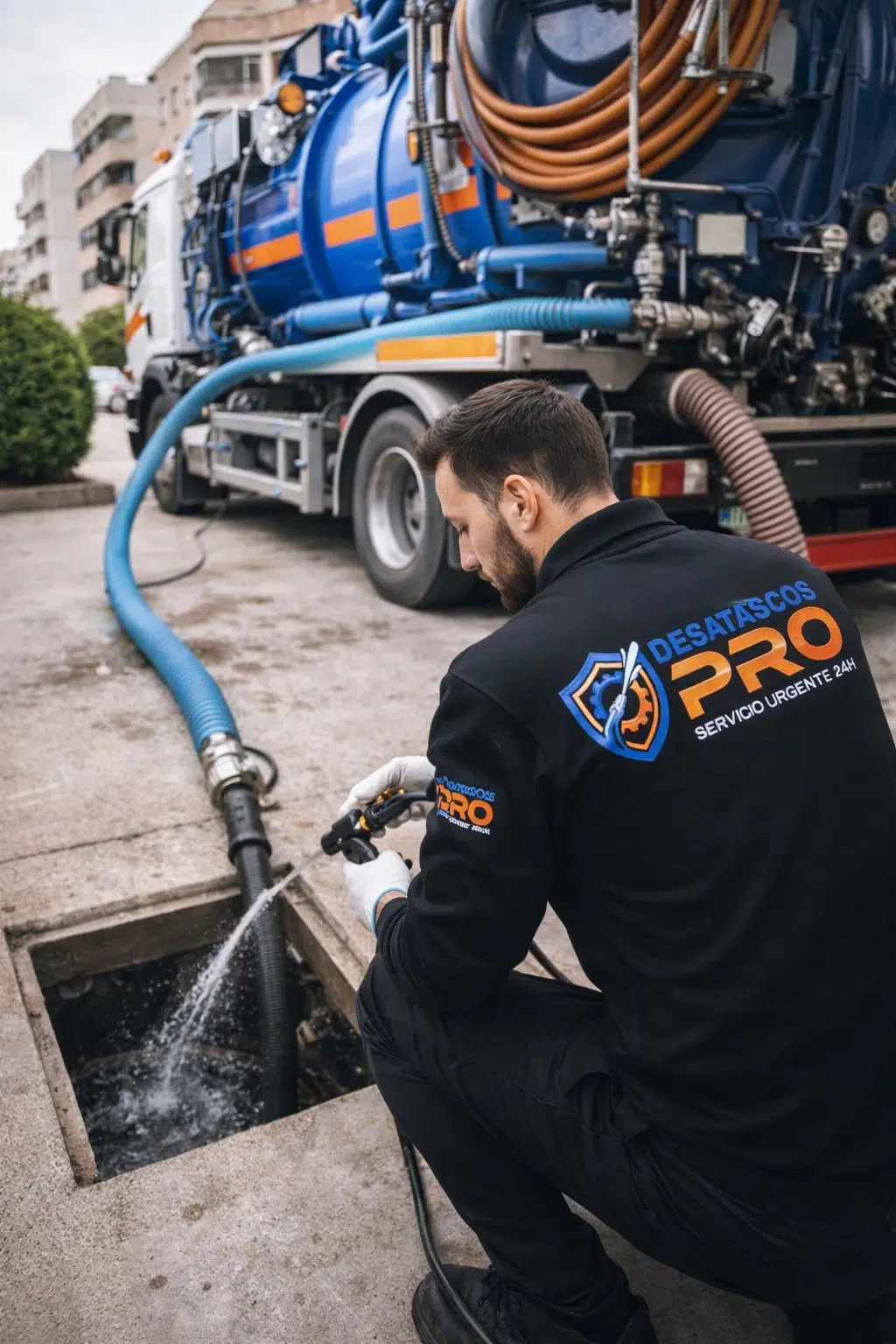 Fontanero en Huelva | FONTANEROS PRO 4 Limpieza de Arquetas y Bajantes con Camion Cuba en huelva