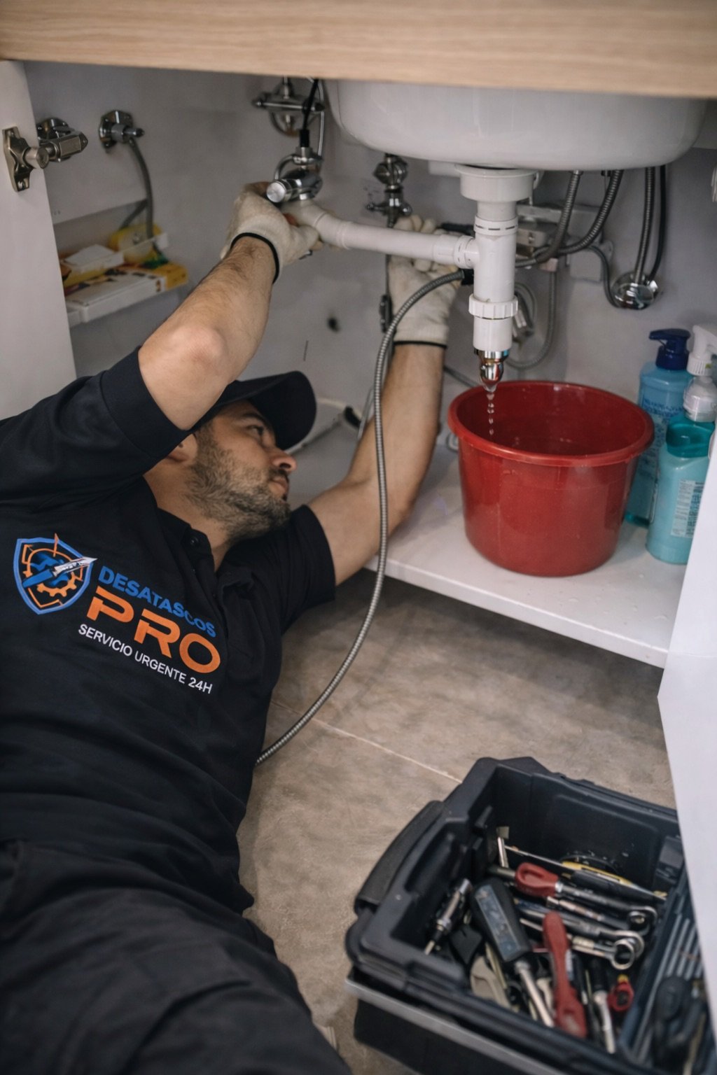 arreglando atasco en el grifo de la cocina en huelva