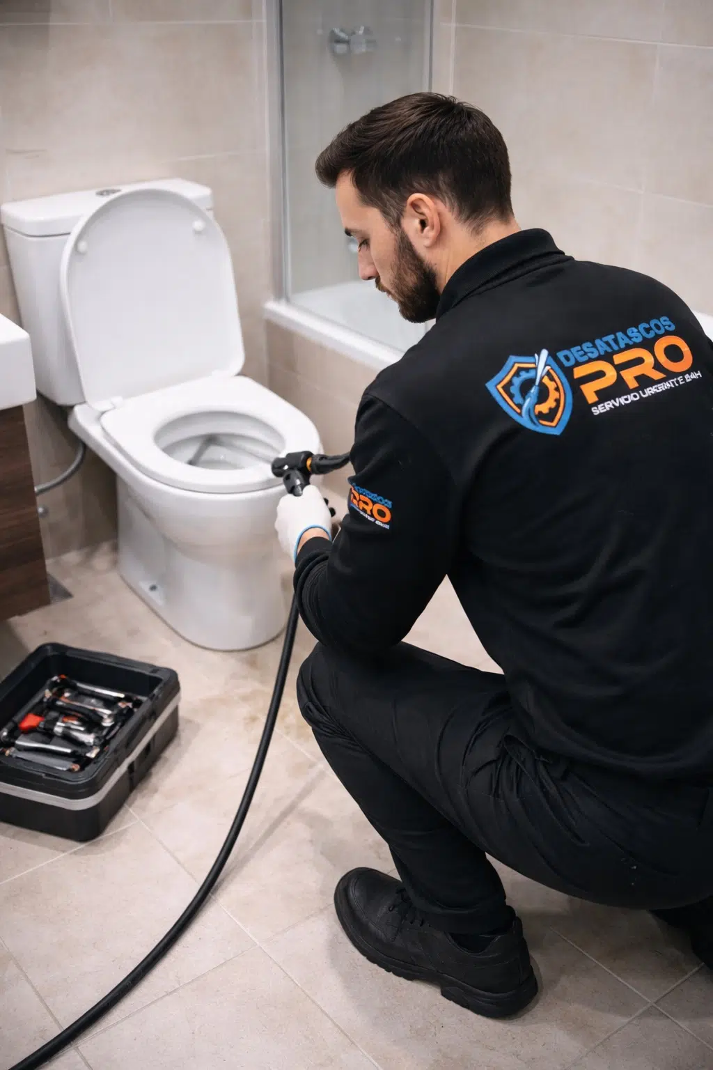 Fontanero en Huelva | FONTANEROS PRO 2 desatascando un vater en huelva